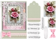 Shabby Chic Quick Card with gems tag, and lace