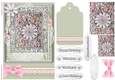Shabby Chic Quick Card with gems tag, and lace