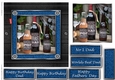 Fathers day leather and denim quick cards