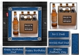 Fathers day leather and denim quick cards