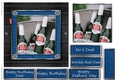 Fathers day leather and denim quick cards