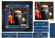 Fathers day leather and denim quick cards