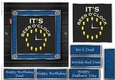 Fathers day leather and denim quick cards