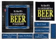 Fathers day leather and denim quick cards