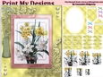 floral mini kit pyramid layers tag insert and background