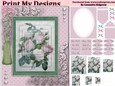 floral mini kit pyramid layers tag insert and background