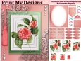 floral mini kit pyramid layers tag insert and background