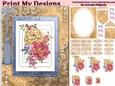 floral mini kit pyramid layers tag insert and background