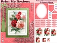floral mini kit pyramid layers tag insert and background