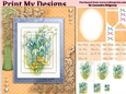floral mini kit pyramid layers tag insert and background