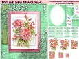 floral mini kit pyramid layers tag insert and background