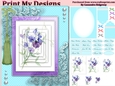 floral mini kit pyramid layers tag insert and background