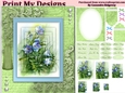 floral mini kit pyramid layers tag insert and background