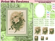 floral mini kit pyramid layers tag insert and background