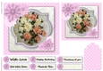 floral female quick card