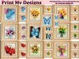 Watercolor topper bumper kit flowers and butterflys