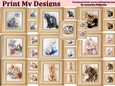 Watercolor topper bumper kit - cats