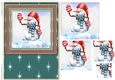 Winter Christmas pyramid card 