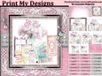 Happy Birthday thank you with love pyramid mini kit