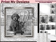 Happy Birthday thank you with love pyramid mini kit with dogs