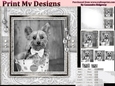 Happy Birthday thank you with love pyramid mini kit with dogs