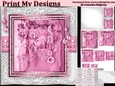 Happy Birthday thank you with love pyramid mini kit with shabby chic