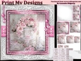 Happy Birthday thank you with love pyramid mini kit with shabby chic