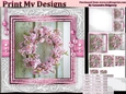 Happy Birthday thank you with love pyramid mini kit with shabby chic