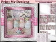 Happy Birthday thank you with love pyramid mini kit with shabby chic