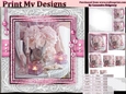 Happy Birthday thank you with love pyramid mini kit with shabby chic