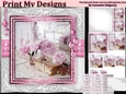 Happy Birthday thank you with love pyramid mini kit with shabby chic