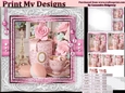 Happy Birthday thank you with love pyramid mini kit with shabby chic
