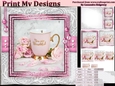 Happy Birthday thank you with love pyramid mini kit with shabby chic