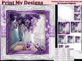 Happy Birthday thank you with love pyramid mini kit with lilac