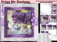 Happy Birthday thank you with love pyramid mini kit with lilac