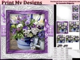 Happy Birthday thank you with love pyramid mini kit with lilac