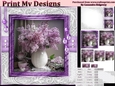 Happy Birthday thank you with love pyramid mini kit with lilac