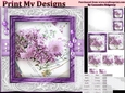 Happy Birthday thank you with love pyramid mini kit with lilac