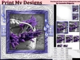 Happy Birthday thank you with love pyramid mini kit with lilac