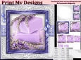 Happy Birthday thank you with love pyramid mini kit with lilac