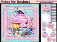 ladies multi purpose card Happy Birthday thank you