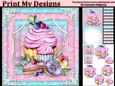 ladies multi purpose card Happy Birthday thank you