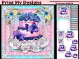 ladies multi purpose card Happy Birthday thank you