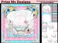 ladies multi purpose card Happy Birthday thank you