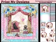ladies multi purpose card Happy Birthday thank you