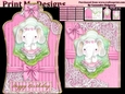 ladies multi purpose tag card Happy Birthday thank you