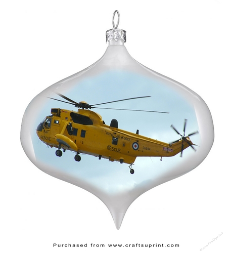 Christmas Tags/Labels Aircraft in Baubles