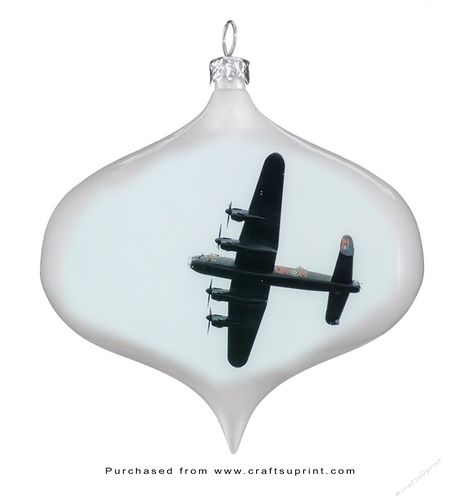 Christmas Tags/Labels Aircraft in Baubles