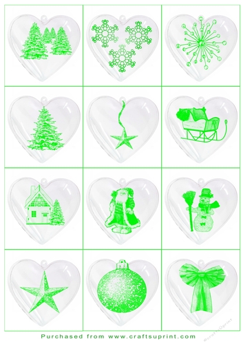 Christmas Tags/Labels Hearts