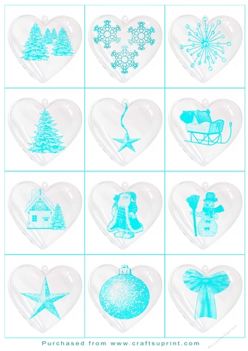 Christmas Tags/Labels Hearts